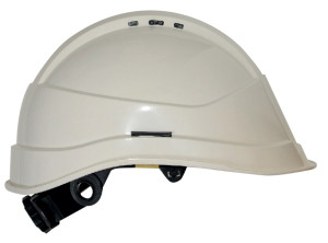 Casque de chantier visière courte KARA blanc AUBOUEIX 0031TC Blanc