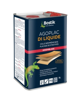Colle néoprène Agoplac DI liquide bidon 5 L BOSTIK 30604779 Ambré