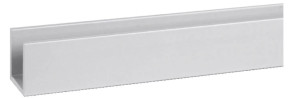 Profil en U 25 x 25 x 2 mm longueur 2 m aluminium DUVAL 41-0102-3042