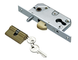 Serrure à crochet axe 30 mm pour porte coulissante coffre de 53 mm IBFM A27005