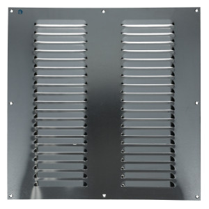 Grille estampée 436 largeur 400 mm hauteur 400 mm anodisé argent RENSON 16266 Argent
