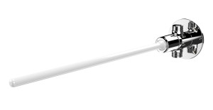 Robinet poussoir temporisé de lavabo TEMPOGENOU commande fémorale droit DELABIE 735400