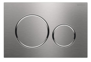 Plaque de déclenchement double touche SIGMA 20 inox brossé GEBERIT 115.882.SN.1 Inox poli