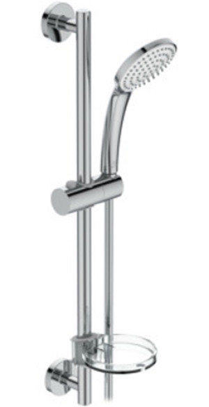 Barre de douche 600 mm IDEALRAIN avec douchette 80 mm et flexible 1750 mm IDEAL STANDARD B9503AA