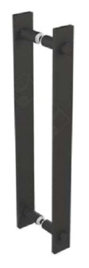 Poignée bâton en applique Roc Design acier finition noir MANTION RD-5B