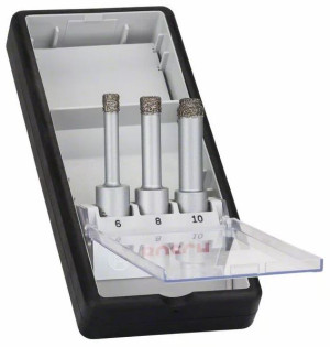 Coffret de 3 forets diamantés Easy Dry Robuste line BOSCH 2608587145