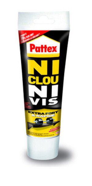 Colle de contact Ni Clous Ni Vis tube 260 g PATTEX 1952432 Blanc