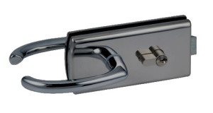 Stremler ASSA ABLOY Serrure de milieu cylindre double béquilles Lagune 4300 chromé mat STREMLER 4300.31.0