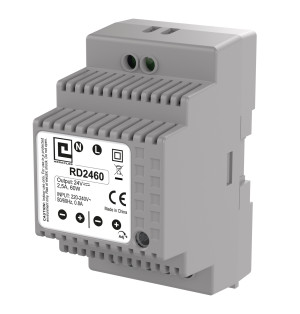 Alimentation à découpage rail DIN 3MOD 2,5 A 60 W HERACLES PCA-ALIMRD2460