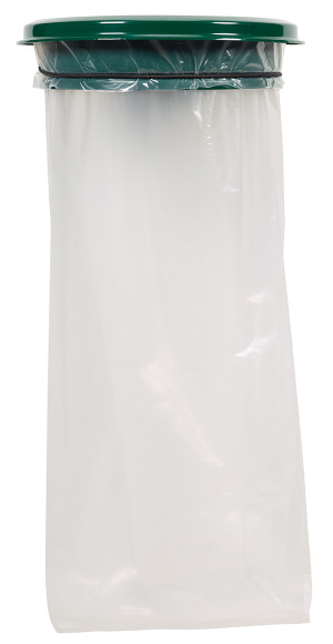 Support sac mural avec couvercle 110 L vert mousse Collecmur Essentiele ROSSIGNOL 57953 Vert mousse