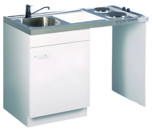 Meuble sous évier lave vaisselle 120 avec jambage AQUARINE 200154