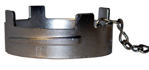 RPONS Bouchon symétrique cadenassable avec chainette aluminium DN80 R.PONS 1094.529