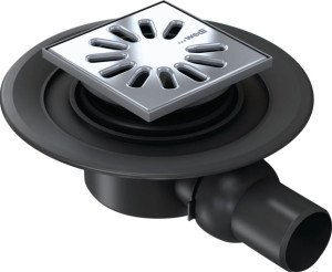 Bonde de receveur Fundo horizontal D50 mm WEDI 077000011 Noir
