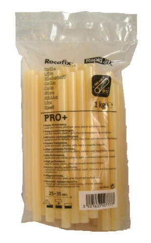 Bâton de colle PRO+ transparent 12 mm 1 kg RAPID 40302777 Jaune