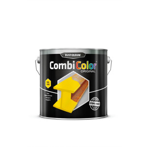 Primaire de protection antirouille et finition CombiColor Original jaune zinc RAL 1018 seau 2,5 l RUST-OLEUM 7343.2.5 Jaune zinc