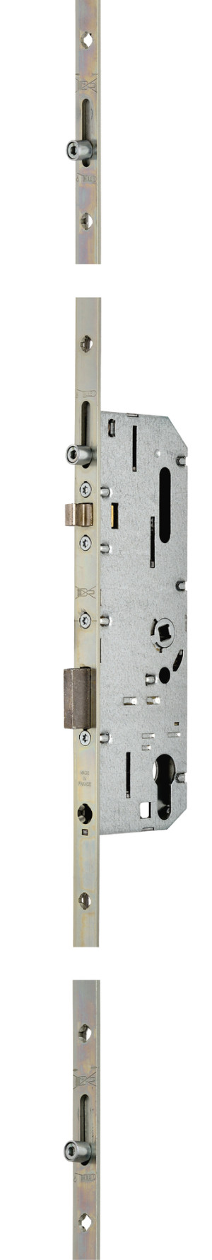 Serrure 4 points série 20215 automatique L2150 mm têtière 16 mm Axe 40 mm sans gâche VACHETTE 26766000