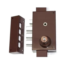 Serrure multipoints en applique Série 448 coloris marron A2P* gauche MOTTURA 30448VS5NXHAFS
