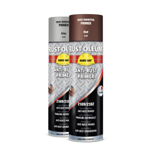 Primaire antirouille Hard Hat® brun rouge 500 ml RUST-OLEUM 2169 Rouge mat