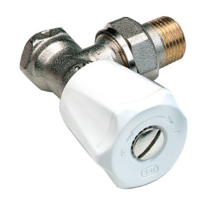 Robinet de radiateur EUROSAR équerre nickelé 1/2'' COMAP 418204