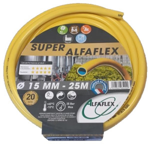 Tuyau d'arrosage diamètre 25 mm longueur 50 m SUPER ALFAFLEX AFSUP25050