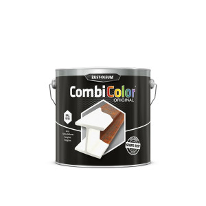Primaire de protection antirouille et finition CombiColor Original blanc pur RAL 9010 seau 2,5 l RUST-OLEUM 7392.2.5 Blanc