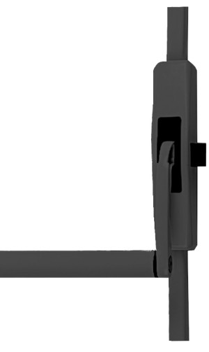Barre antipanique Cross-bar 89 3 points noire 950 mm droite JPM 890300-02-2Z