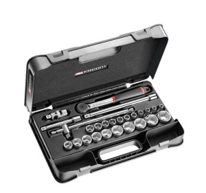 Coffret à douilles 1/2'' 6 pans mm 26 pièces FACOM S.161-4P6PB