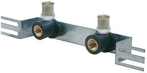 Support montage avec 2 appliques distance 153 mm 16x2 F1/2'' COMISA 87.54.030