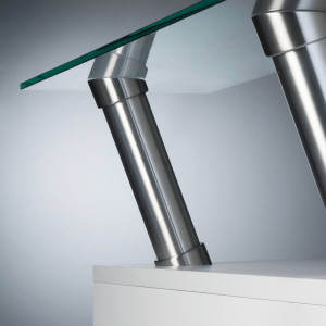 LMC GROUP Console inclinée de snack inox diamètre 50 mm hauteur 202 mm LMC CON820IN