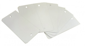 Etiquette d'expédition feuillard blanc 110 x 55 BGI 696001 Blanc