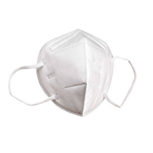 NOTRE SELECTION Boîte de 50 masques respiratoires pliables jetables FFP2 KN95 > 95 % blanc MASQUES5 Blanc