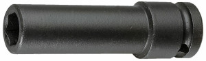 Douille impact 3/4'' longue 6 pans métriques diamètre 23 mm longueur 90 mm FACOM NK.23LA