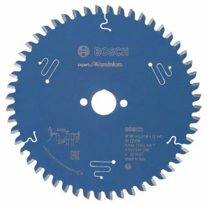 Lame de scie circulaire pour aluminium 160 x 20 x 1,6 mm 52 dents BOSCH EXPERT 2608644094