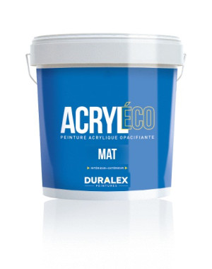 Peinture copolymères Acryl'éco Mat DURALEX 117100211 Blanc