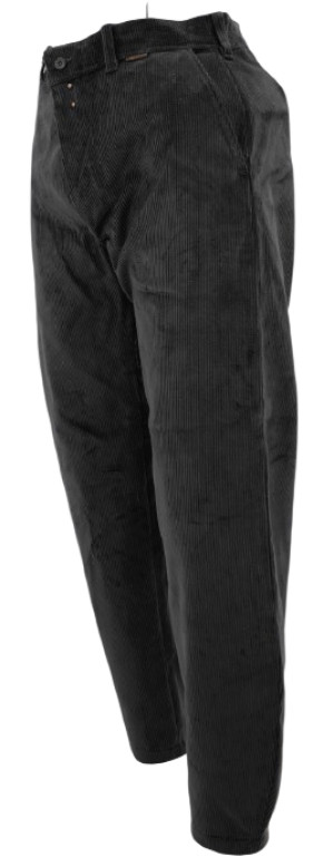 Pantalon largeot à passants en velours taille basse 40 noir LE LABOUREUR 2110-2100-1000-40 Noir