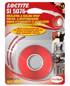 Ruban adhésif isolation et étanchéité SI 5075 LOCTITE 1684617 Rouge