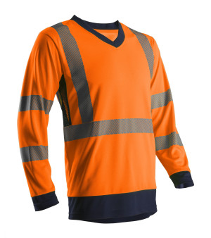 T-shirt haute visibilité SOMO manches longues orange/marine taille 2XL COVERGUARD 5SOM17R2XL Orange