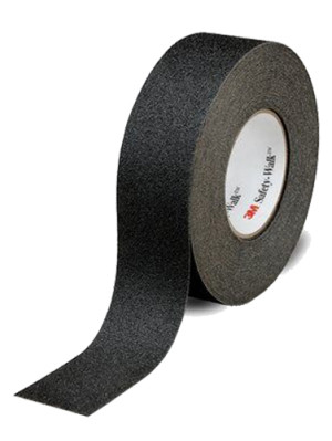 Revêtement antidérapant SAFETY-WALK série 600 18,3 m x 51 mm 3M ABRASIF 7100009880 Noir