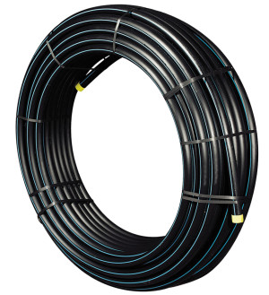 Tube PE eau 25 m D25 bleu 16 bars WAVIN 3025011
