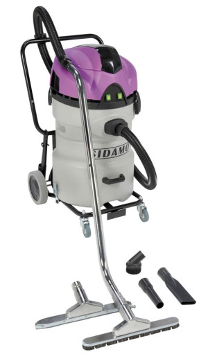 Aspirateur eau et poussières 2 x 1200 W JET 60 P avec cuve polypropylène SIDAMO 20402047