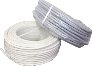 NOTRE SELECTION Câble souple HO5 VV-F 50 m 3 x 0,75 mm² blanc FILS & CABLES 007705 (DVA) Blanc