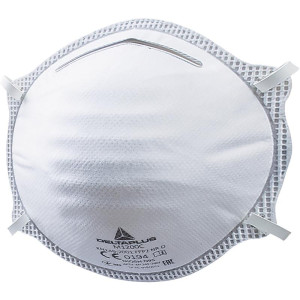 Masque respiratoire coque jetable sans soupape M1200 moules FFP2 NR D DELTA PLUS M1200C Blanc