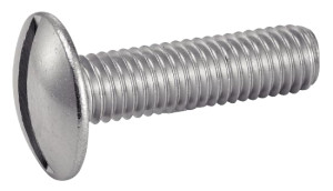 Vis à métaux tête ronde large poêlier fendue inox A2 NFE 25129 6X8 boîte de 200 ACTON 622126X8