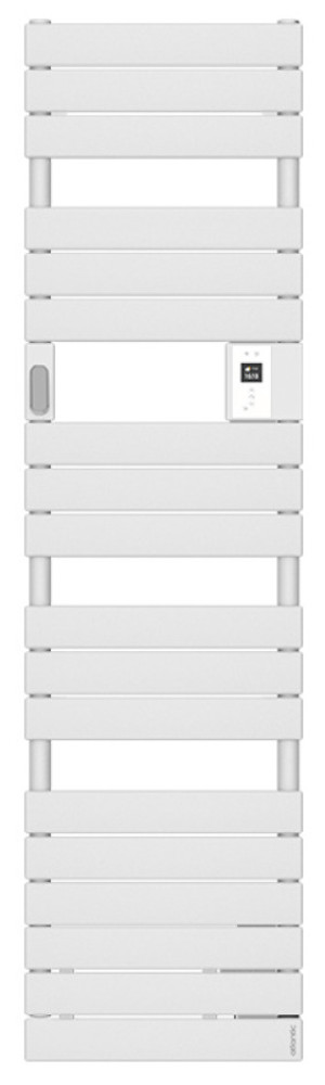 Sèche-serviettes électrique connecté sans soufflerie 500 W ADÉLIS étroit digital blanc carat ATLANTIC 861919 Blanc