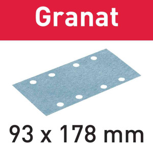 Abrasifs GRANAT STF 93 x 178 mm GR/100 P180 FESTOOL 498938