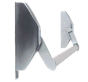 Antipanique à serrure mortaiser carré de 8 mm argent TESA 1970908PP