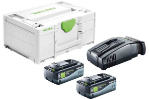 Set énergie 18V SYS 2 x 8,0 / SCA 16 + coffret SYSTAINER 3 FESTOOL 577327