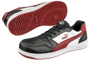 Chaussure de travail Frontcourt P 39 bas noir/blanc/rouge S3L PUMA 640200 Noir