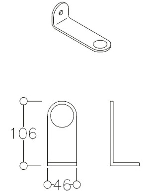 HERACLES Poignée inox 316 diam.40 mm