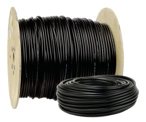 FILS & CABLES Câble rigide U-1000 R2V 3G2,5 mm² 50 m noir FILS & CÂBLES PA0038C598CB Noir